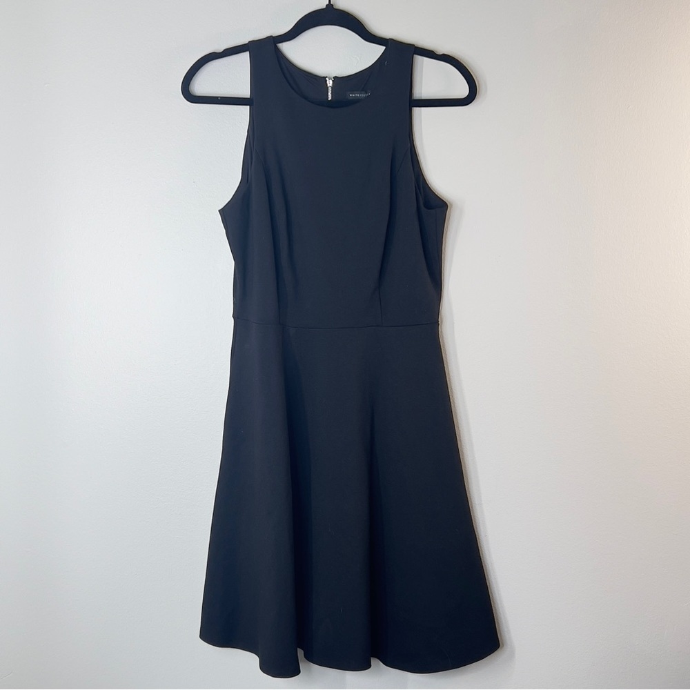 White House Black Market Size 6 Classic Black Mini Dress